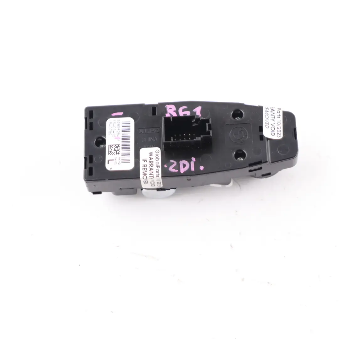 Mini F56 R61 Interrupteur lève-vitre électrique avant Panneau côté conducteur - SKU 9289625 - Numéro de pièce 9289625