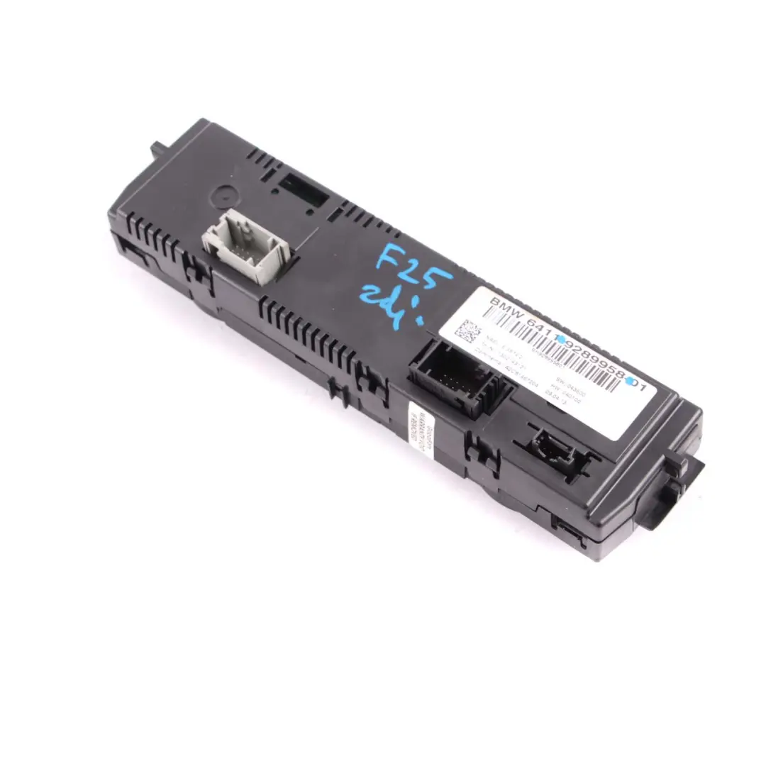 Control Panel BMW X3 F25 Einheit Automatische Klima Anlage Hoch für Air mit Teilenummer 9289958 Air Control Panel BMW X3 F25 Einheit Automatische Klima Anlage Hoch - SKU 9289958 - Teilenummer 9289958