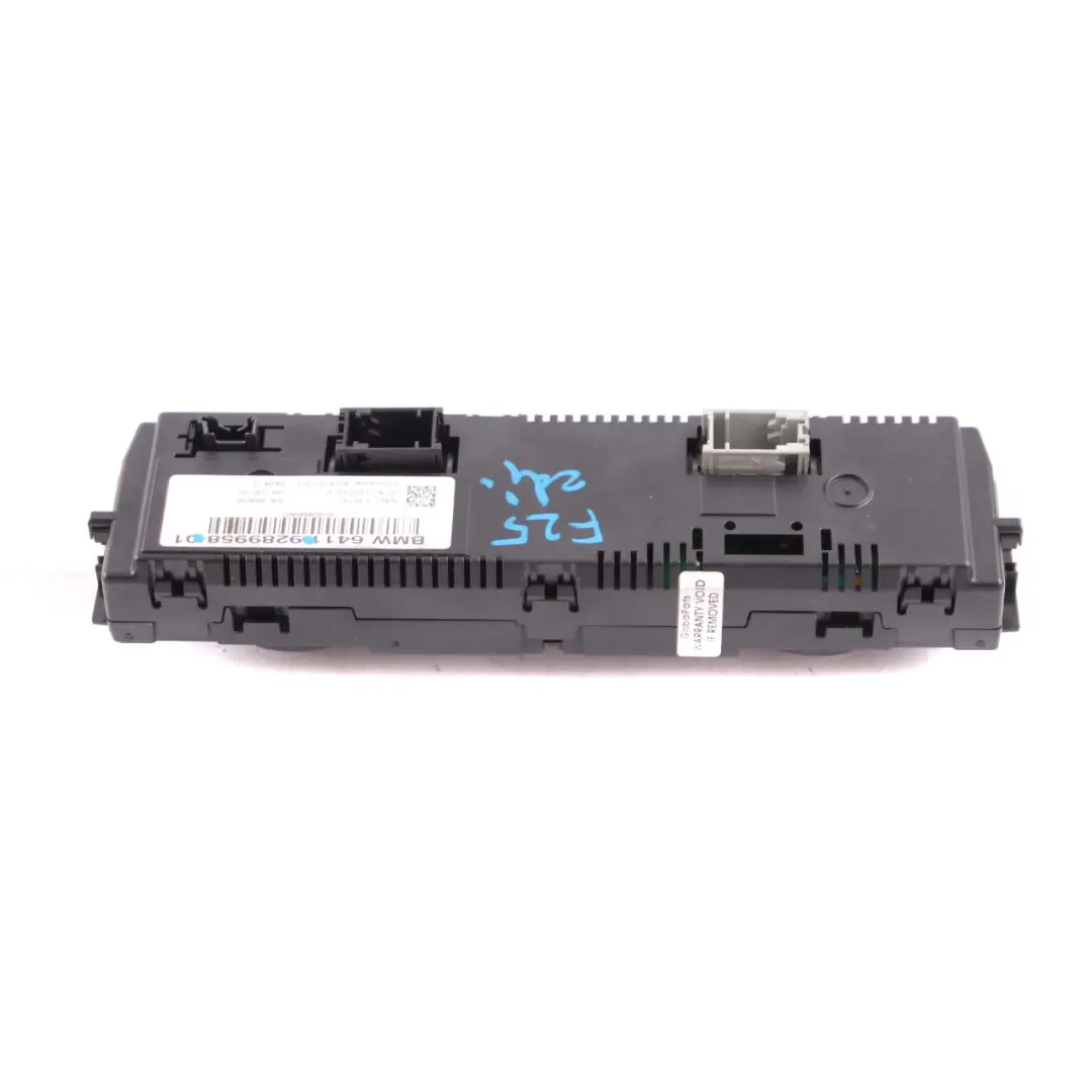 Air Control Panel BMW X3 F25 Unit Automatic Conditioning High - SKU 9289958 - Part number 9289958