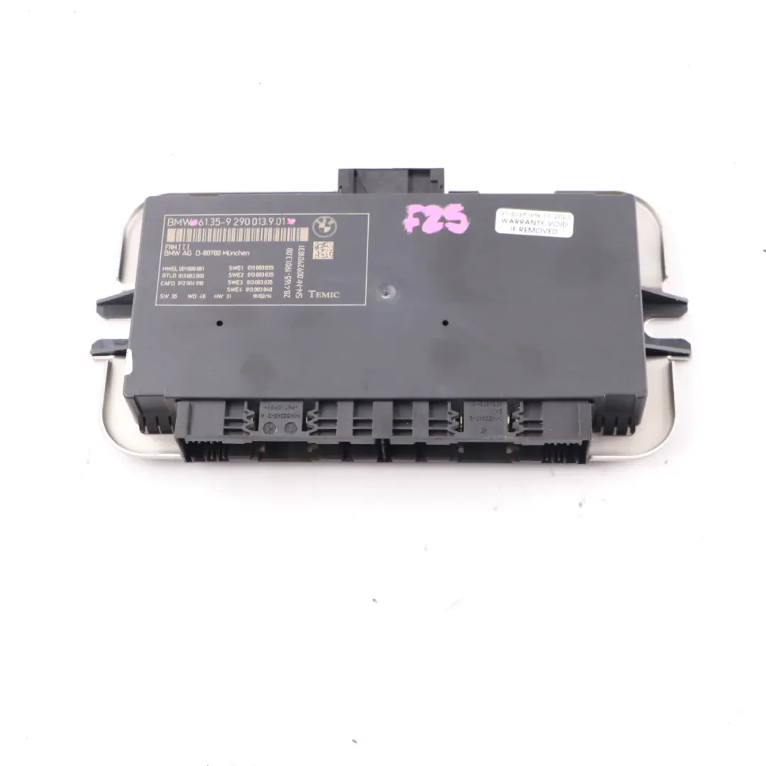 Footwell Light Control Unit Module ECU FRM III TEMIC BMW X3 F25 - SKU 9290013 - Part number 9290013