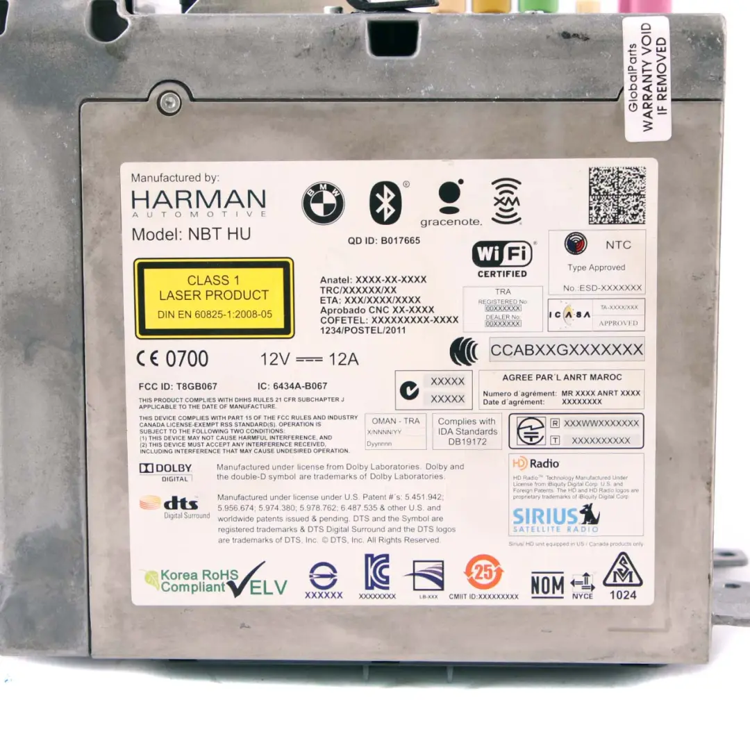 BMW F10 F20 F22 F30 Unità Di Navigazione Harman Sat Nav Alta - SKU 9290357 - Numero di parte 9290357