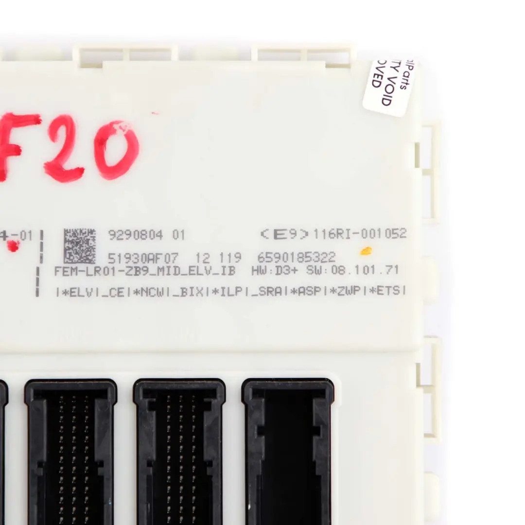 Module ECU Unite de controle FEM Boite a fusibles pour BMW F20 F22 F30 F32 à propos du numéro de pièce 9290804 BMW F20 F22 F30 F32 Module ECU Unite de controle FEM Boite a fusibles - SKU 9290804 - Numéro de pièce 9290804