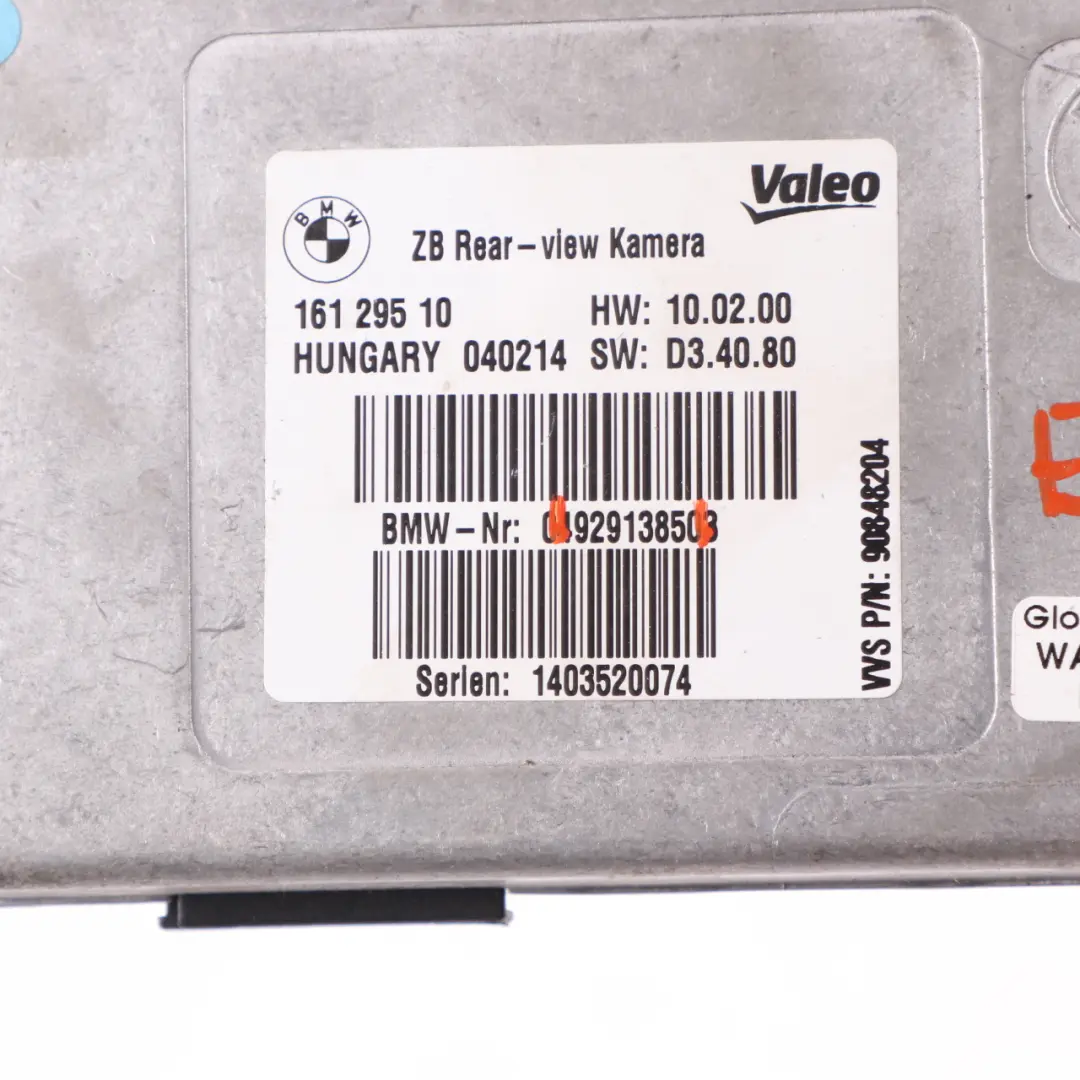 BMW X1 E84 Modulo Controllo Telecamera Posteriore Retromarcia 16129510 - SKU 9291385 - Numero di parte 9291385