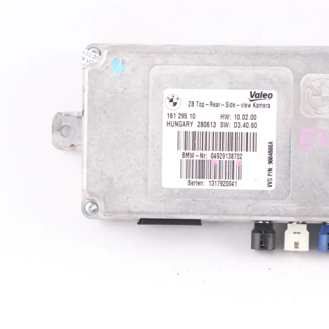  Caméra latérale BMW X5 E70 X6 E71 Module l'unité supérieure arrière - SKU 9291387 - Numéro de pièce 9291387