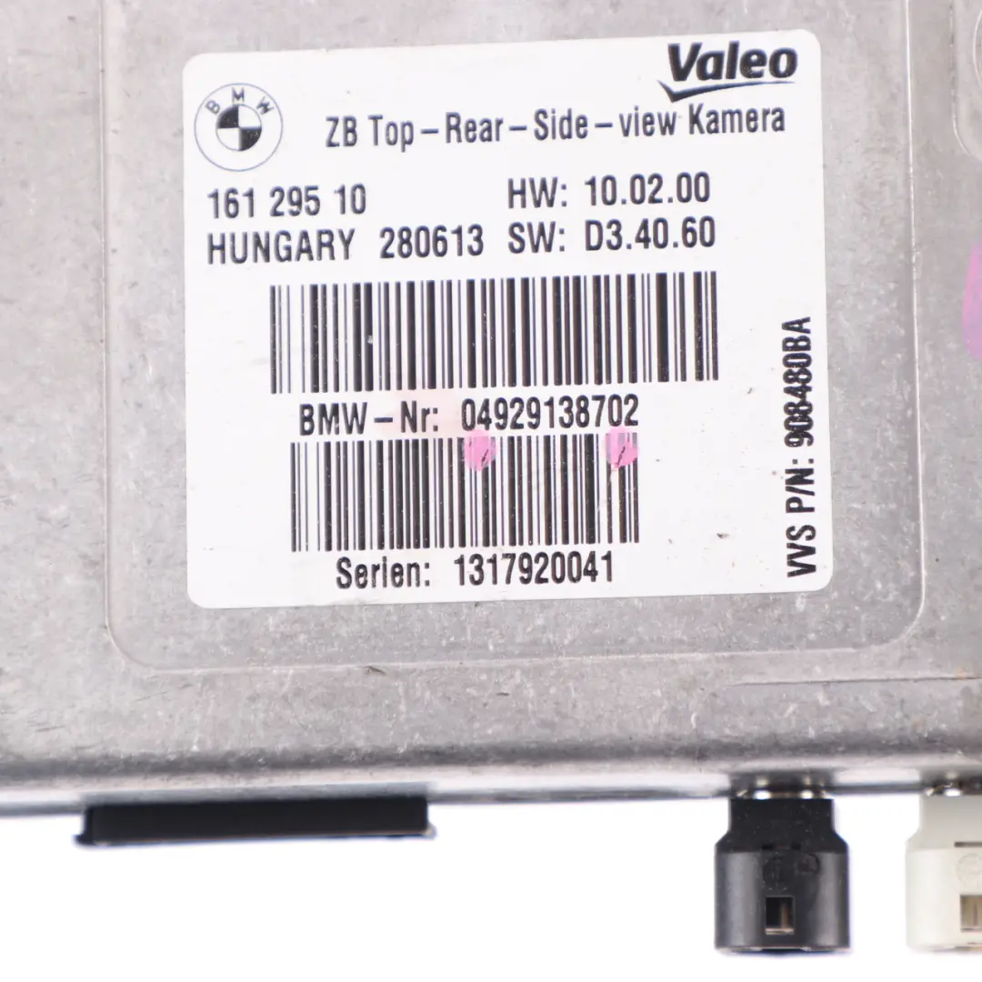  Caméra latérale BMW X5 E70 X6 E71 Module l'unité supérieure arrière - SKU 9291387 - Numéro de pièce 9291387
