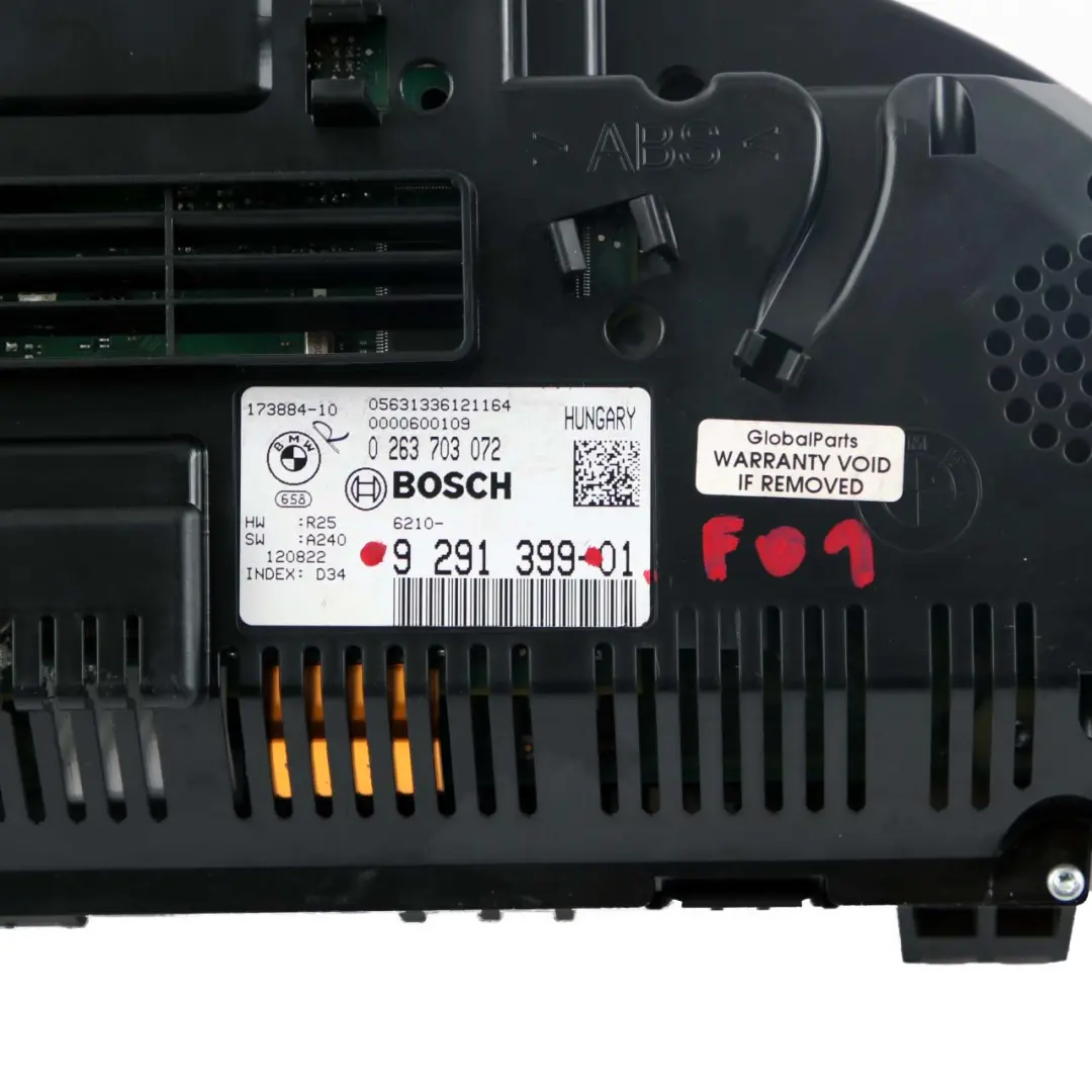 Instrument Cluster Speedo Clocks Automatic to BMW 5 7 F01 F07 F10 Diesel with Part number 9291399 BMW 5 7 F01 F07 F10 Diesel Instrument Cluster Speedo Clocks Automatic - SKU 9291399 - Part number 9291399