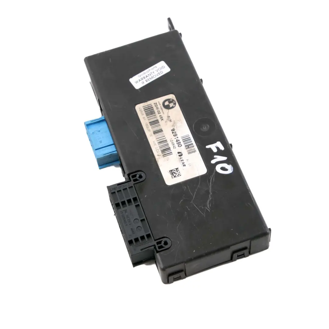 Central Gateway Modul ECU Steuergerät LEAR ZGW-02 4SK für BMW F10 mit Teilenummer 9291450 BMW F10 Central Gateway Modul ECU Steuergerät LEAR ZGW-02 4SK - SKU 9291450 - Teilenummer 9291450