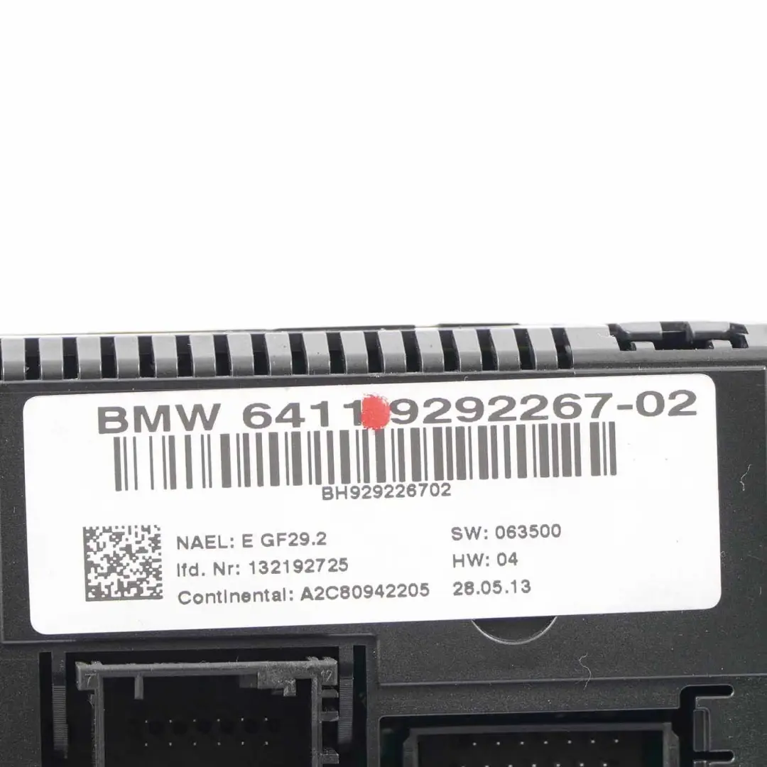  Climatisation BMW E92 E93 Panneau Automatique Chromé Gris Perle - SKU 9292267 - Numéro de pièce 9248583