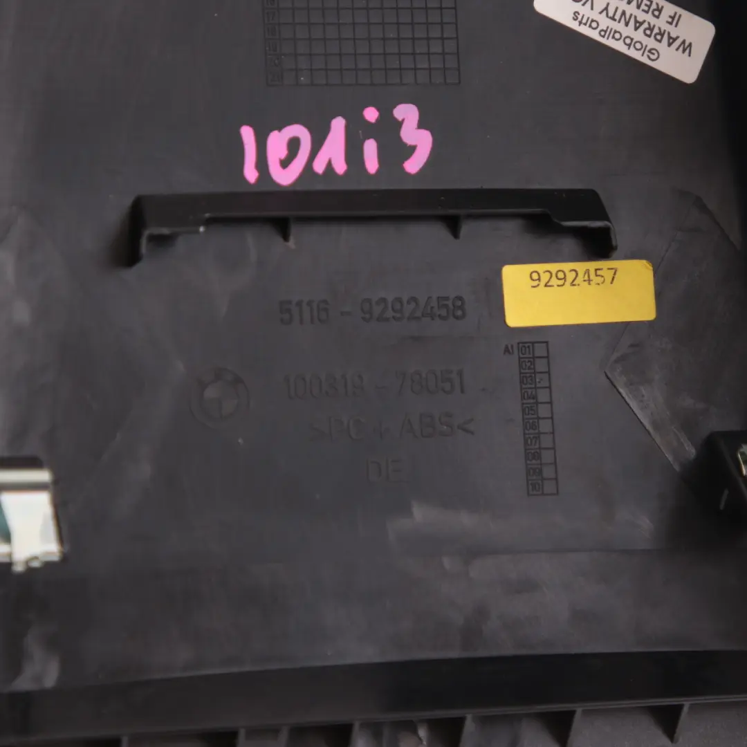 Cover Centre Console BMW i3 I01 Trim Panel Rear Carum Grey - SKU 9292458 - Part number 9292458