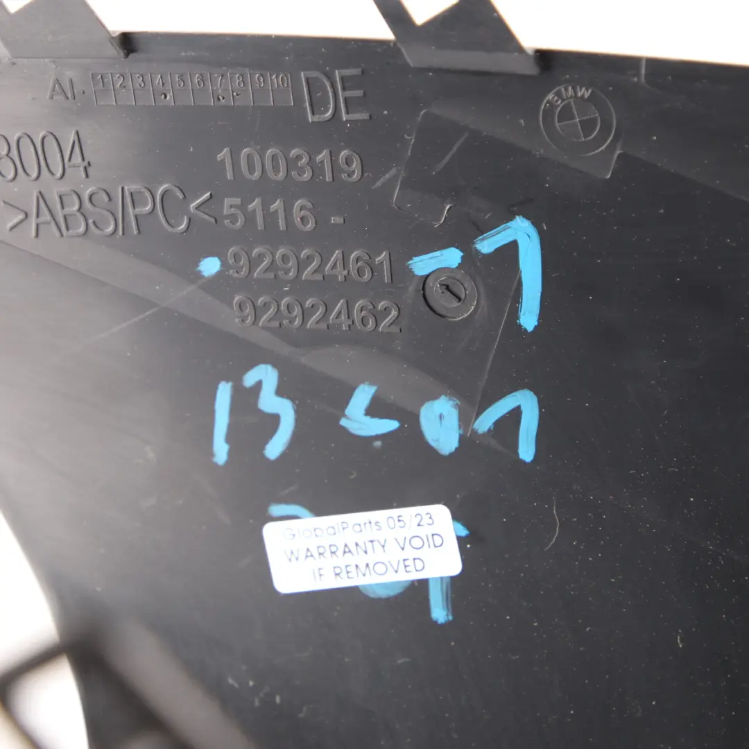 Centre Console Trim Front Panel Cover Covering Black to BMW i3 I01 with Part number 9292461 BMW i3 I01 Centre Console Trim Front Panel Cover Covering Black - SKU 9292461-1 - Part number 9292461