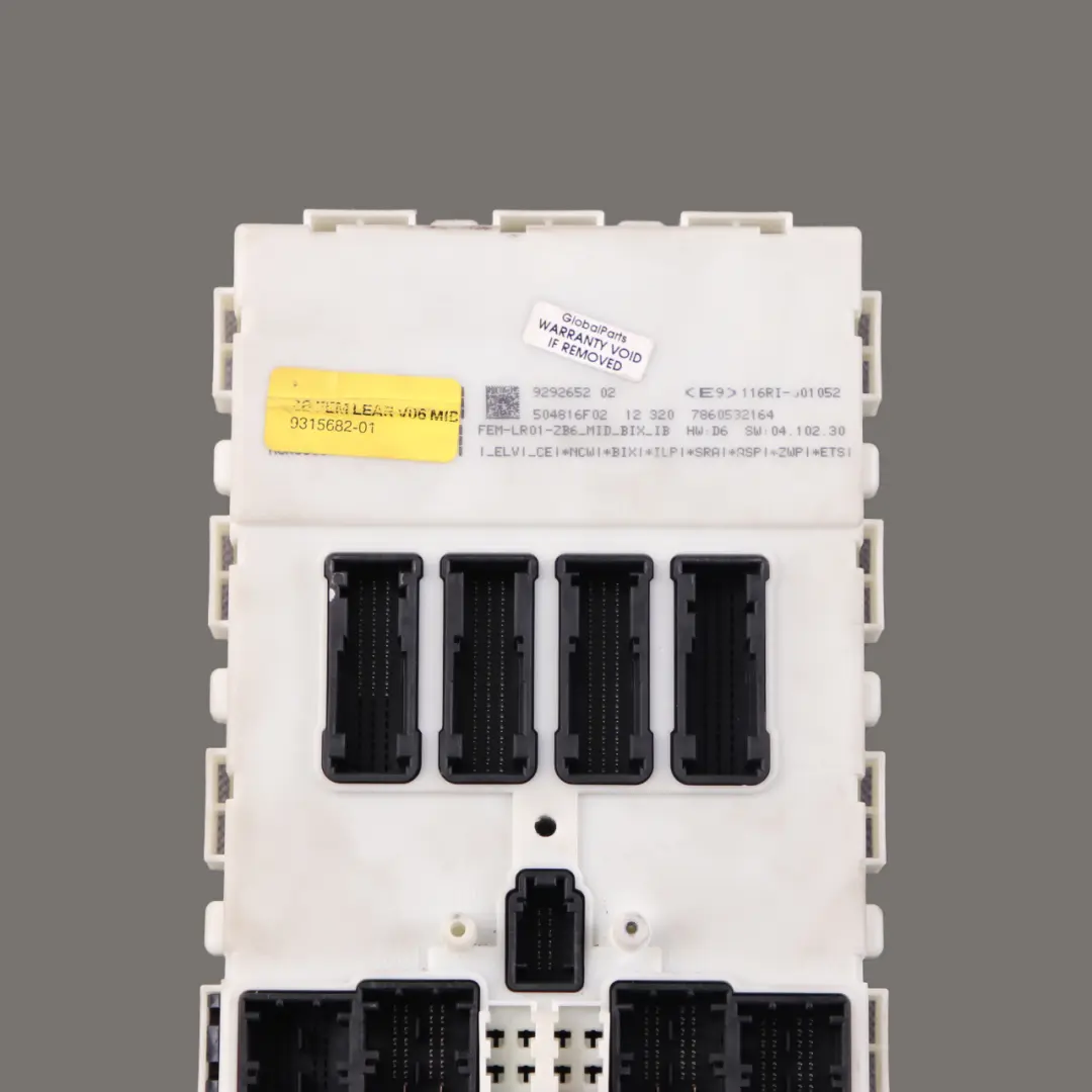 Front Electronic Module Control Unit FEM to BMW F20 F21 F22 F30 F31 F32 F36 with Part number 9292652 BMW F20 F21 F22 F30 F31 F32 F36 Front Electronic Module Control Unit FEM - SKU 9292652 - Part number 9292652