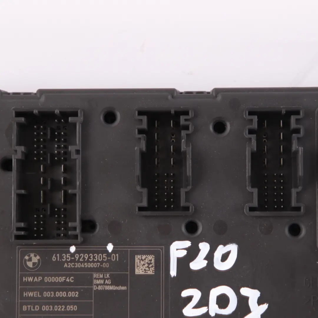 Electronic Module Fuse Box Control Unit V1 REM BMW F20 F21 F30 F31 Rear - SKU 9293305 - Part number 9293305