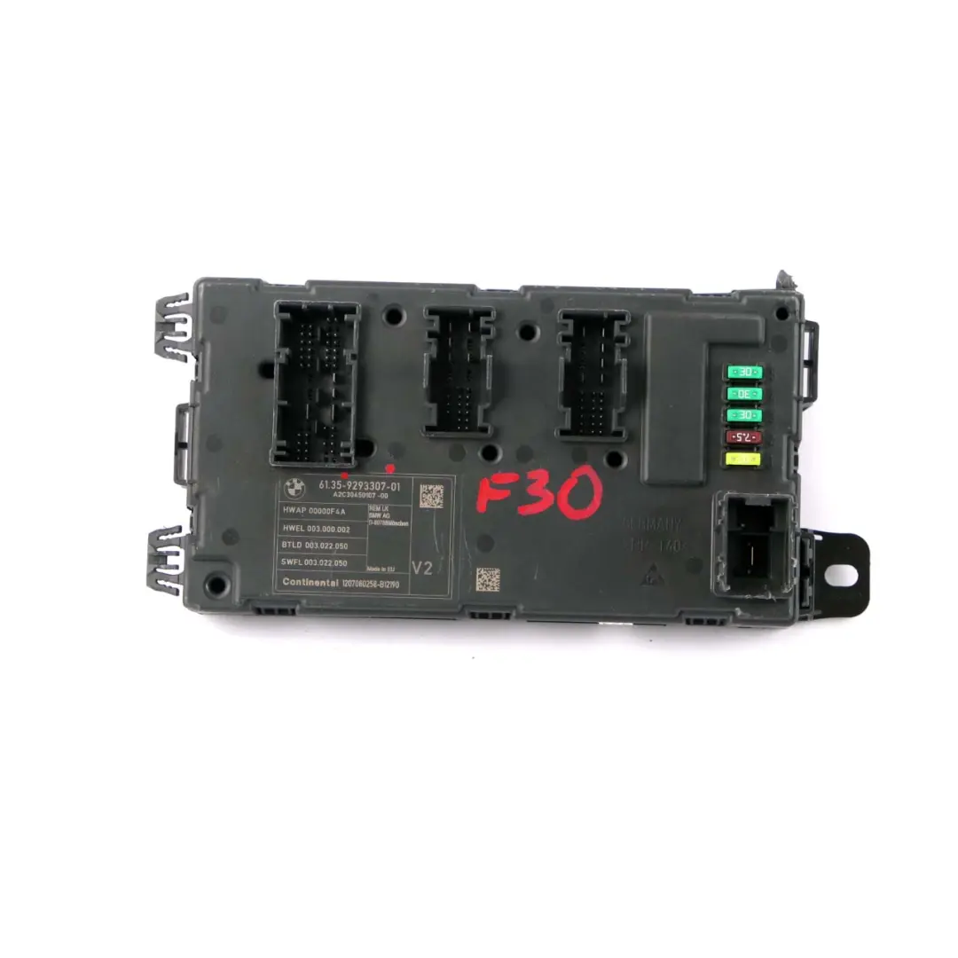 BMW F30 REM Rear Electronic Module Fuse Box Control Unit V2 - SKU 9293307 - Part number 9293307