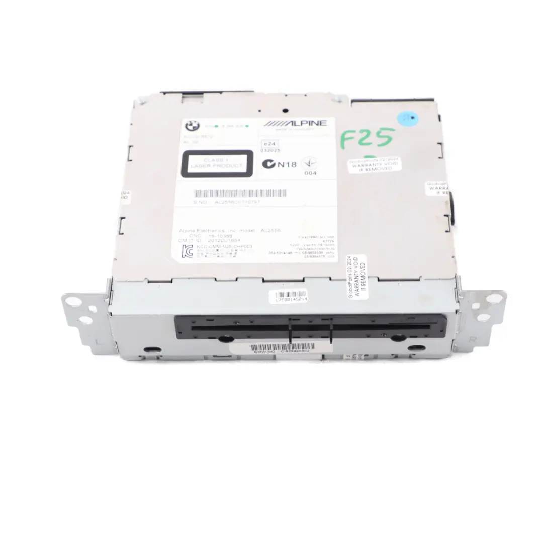 BMW X3 F25 Radio CD Player Head Unit Navigation Sat Nav CIC Alpine - SKU 9294209 - Part number 9294209