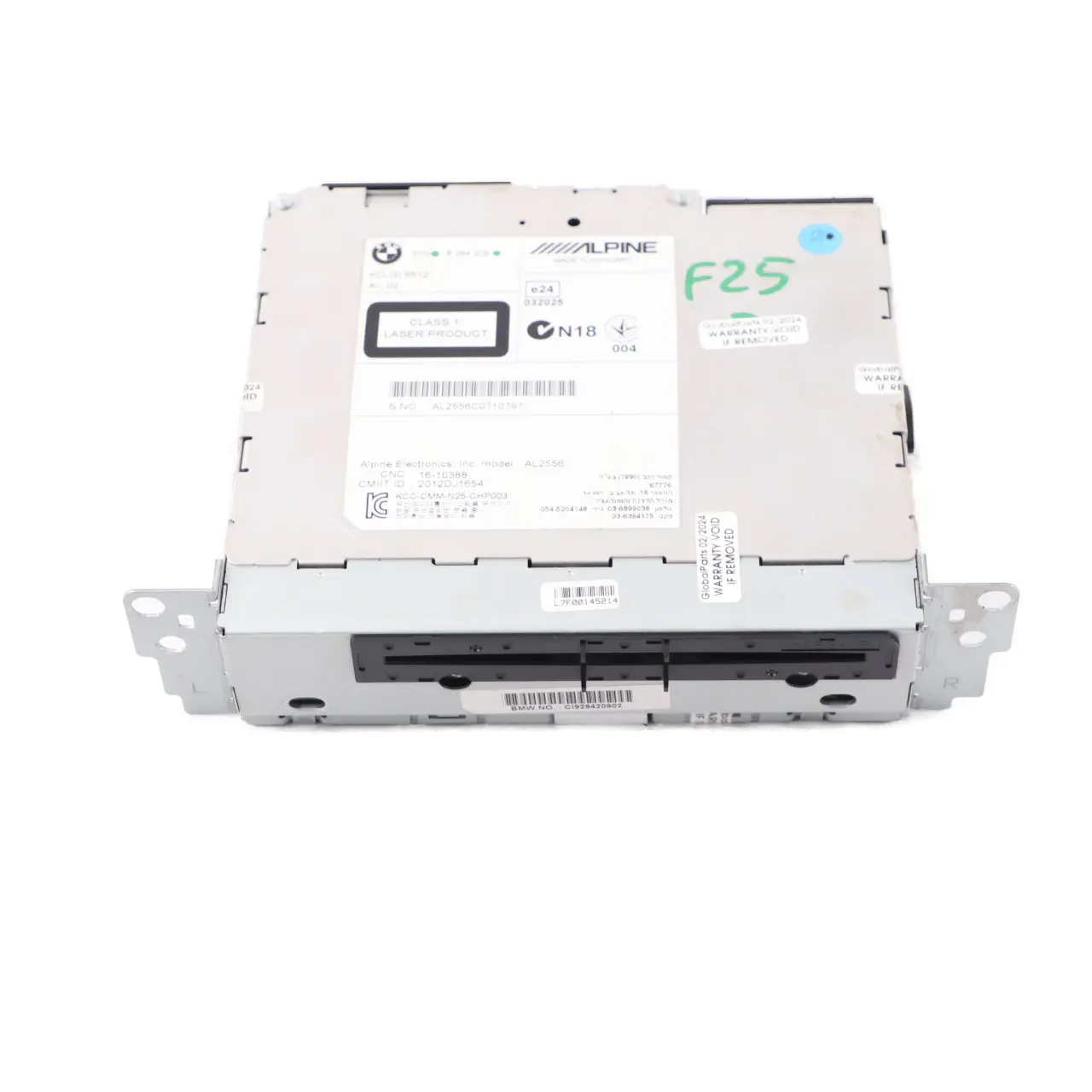 BMW X3 F25 Radio Reproductor CD Principal Navegador Satélite CIC Alpine 9294209