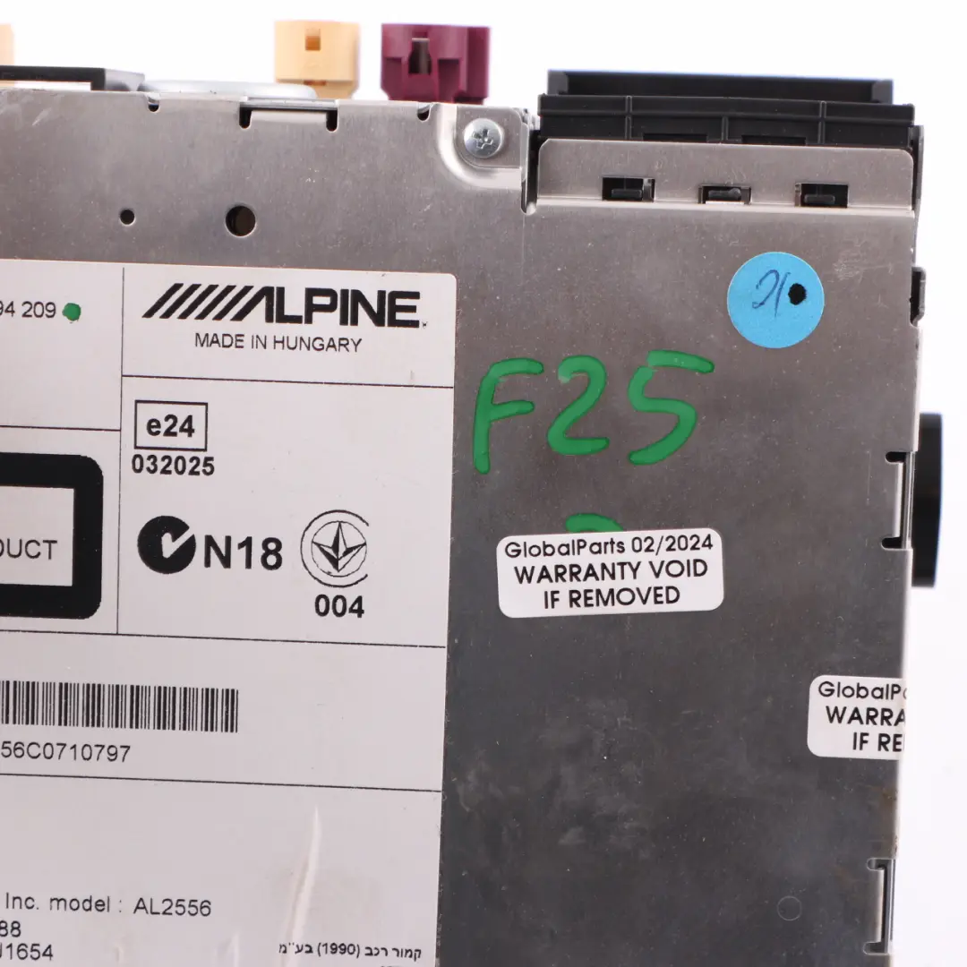 Radio Lettore CD Principale Navigatore Satellitare CIC Alpine per BMW X3 F25 con numero di parte 9294209 BMW X3 F25 Radio Lettore CD Principale Navigatore Satellitare CIC Alpine - SKU 9294209 - Numero di parte 9294209