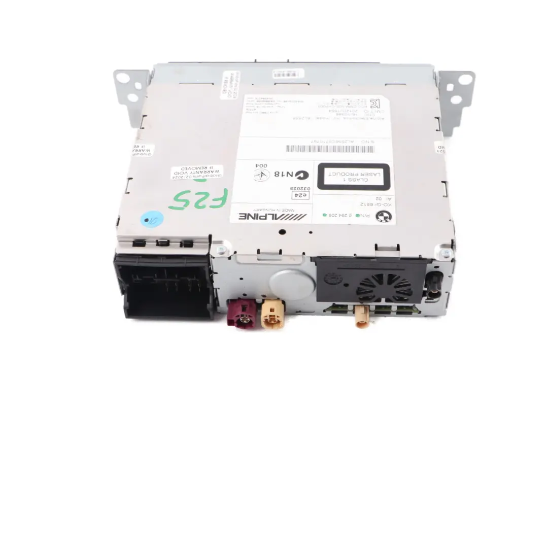 BMW X3 F25 Radio Lettore CD Principale Navigatore Satellitare CIC Alpine - SKU 9294209 - Numero di parte 9294209