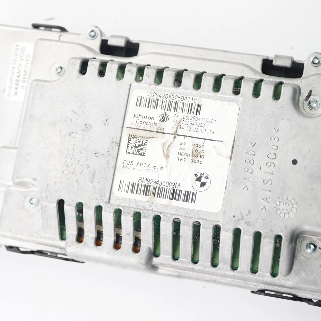 Monitor cruscotto BMW X3 F25 X4 F26 Schermo centrale di bordo 8,8" per con numero di parte 9294300 Monitor cruscotto BMW X3 F25 X4 F26 Schermo centrale di bordo 8,8" - SKU 9294300 - Numero di parte 9294300