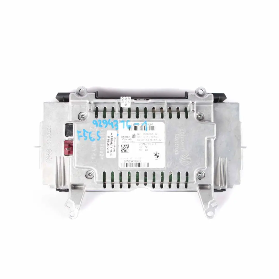 Information Centrale Affichage Centrale ecran 8,8 " GPS pour Mini F55 F56 à propos du numéro de pièce 9294316 Mini F55 F56 Information Centrale Affichage Centrale ecran 8,8 " GPS - SKU 9294316-1 - Numéro de pièce 9294316