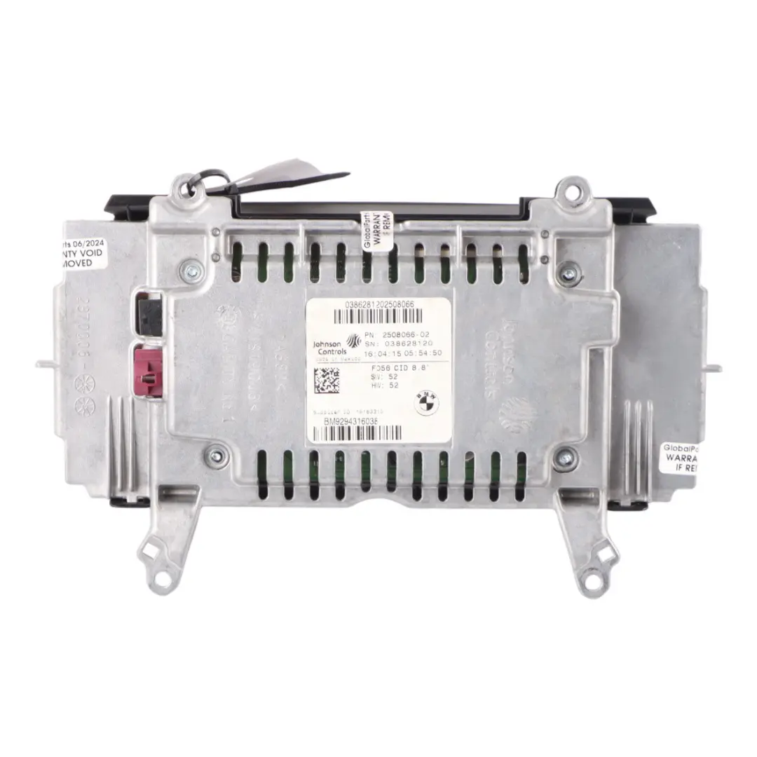 Mini F55 F56 Display Screen Central Information Dashboard Dash 8,8" - SKU 9294316-2 - Part number 9294316