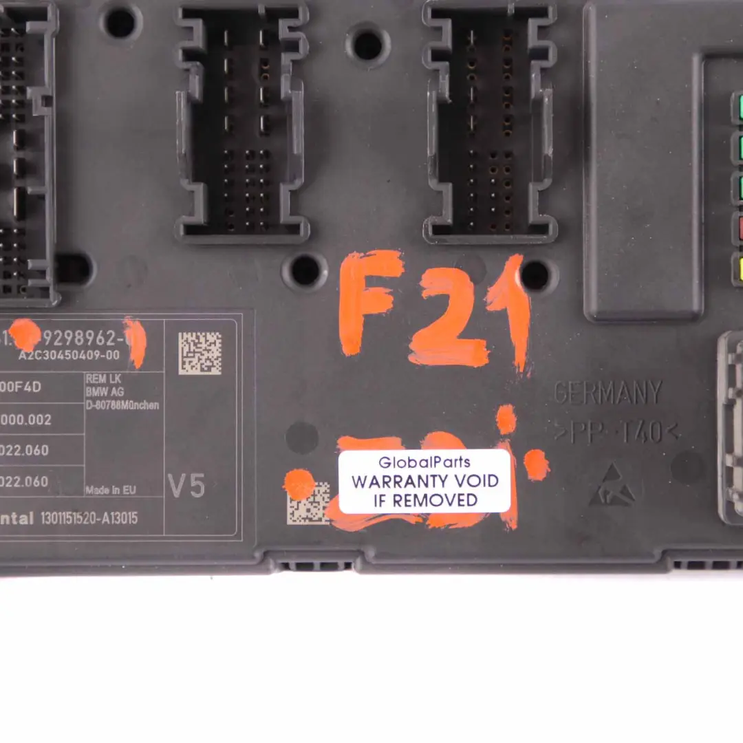 Modulo Unità Controllo Corpo REM V5 per BMW F20 F21 F30 F31 F32 F33 F80 M3 con numero di parte 9298962 BMW F20 F21 F30 F31 F32 F33 F80 M3 Modulo Unità Controllo Corpo REM V5 - SKU 9298962 - Numero di parte 9298962