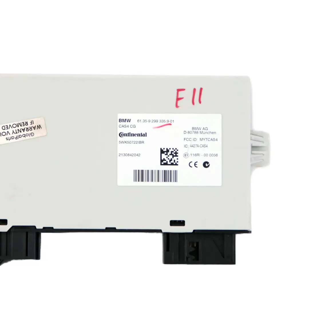 BMW F01 F02 F07 F10 F11 CAS4 Unité Contrôle Module De Lecture Des Clés - SKU 9299335 - Numéro de pièce 6809374