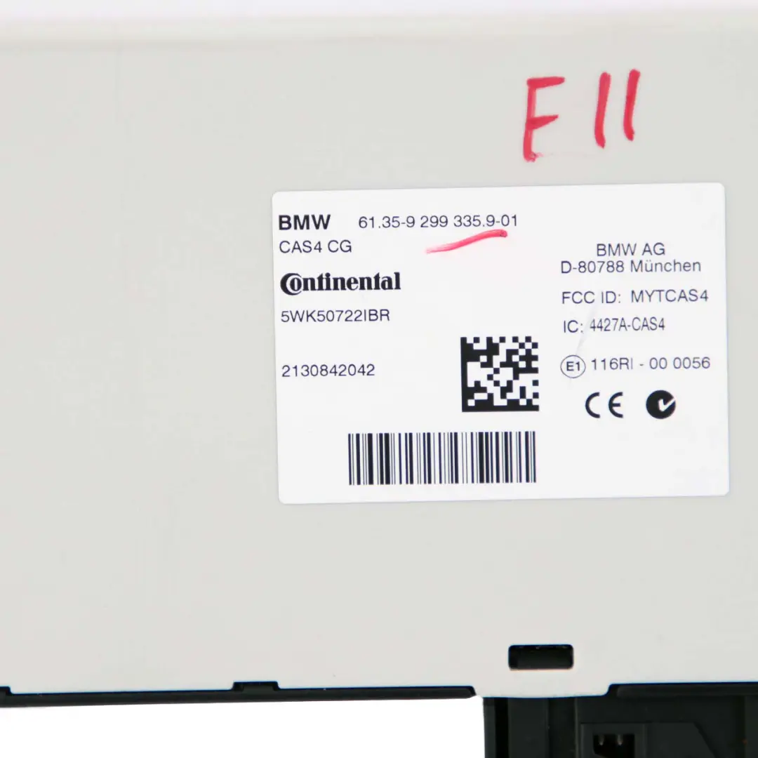 BMW F01 F02 F07 F10 F11 CAS4 Unité Contrôle Module De Lecture Des Clés - SKU 9299335 - Numéro de pièce 6809374