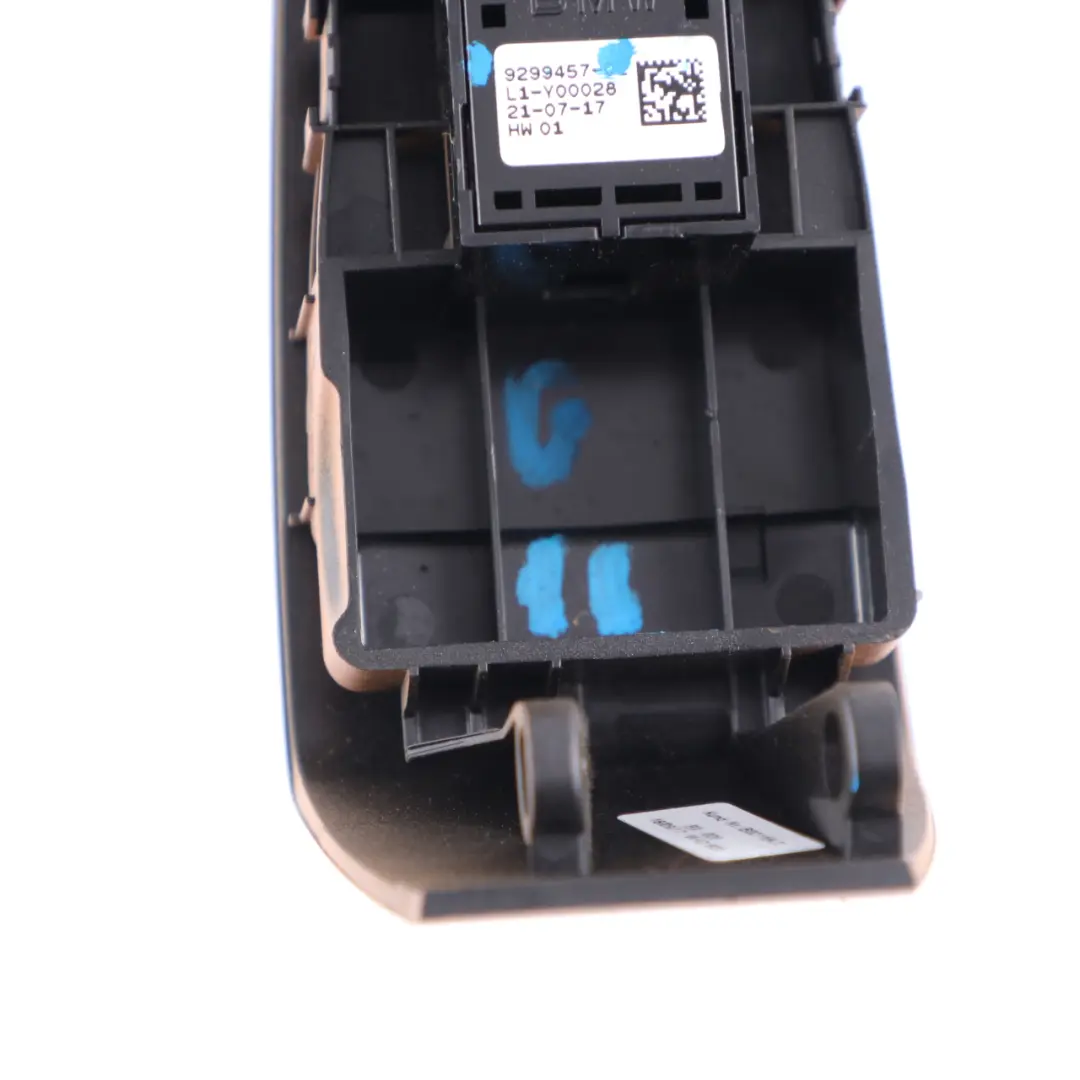 Window Lifter Switch Regulator Rear Left N/S Cover Trim Brown 7406219 to BMW G11 with Part number 9299457 BMW G11 Window Lifter Switch Regulator Rear Left N/S Cover Trim Brown 7406219 - SKU 9299457 - Part number 9299457