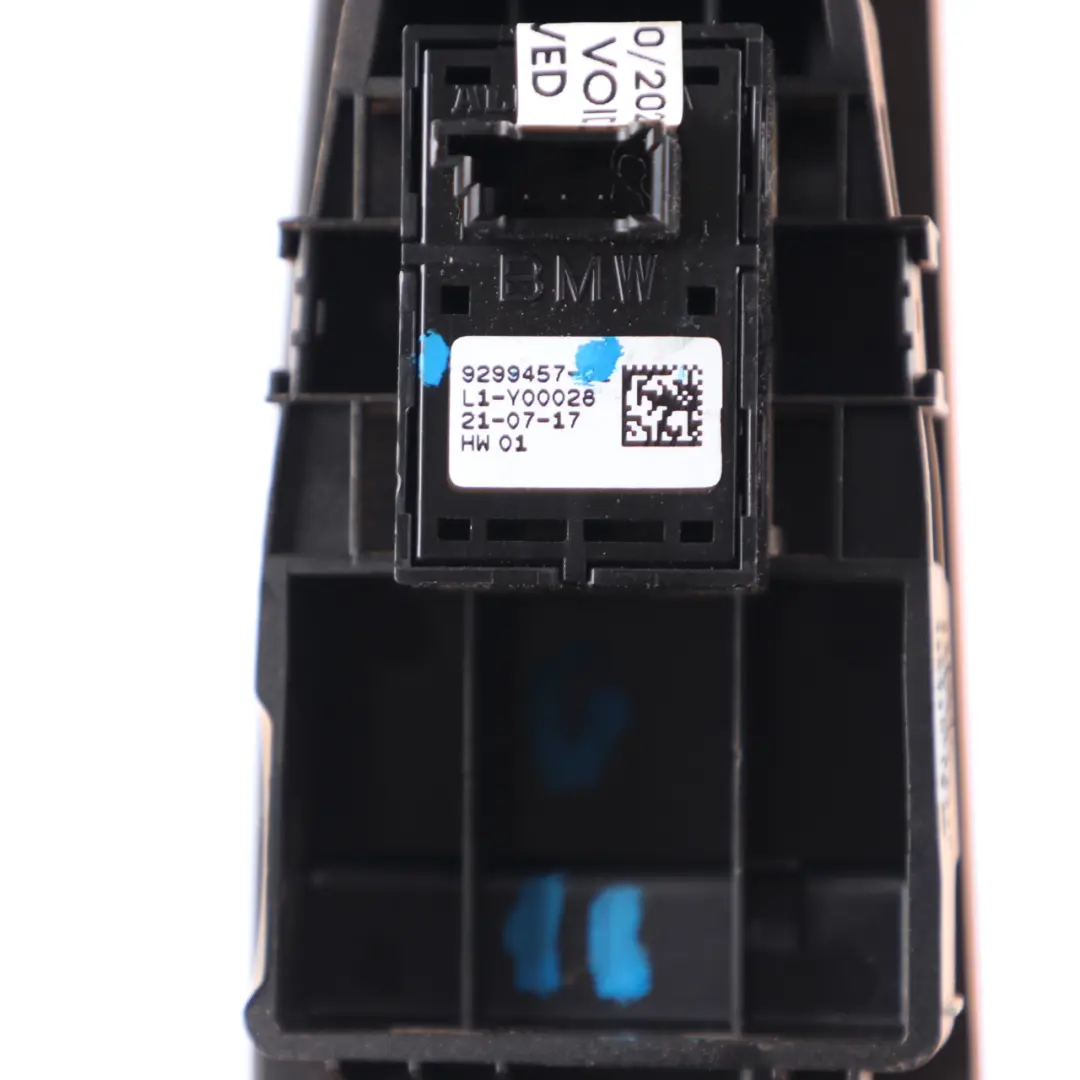 BMW G11 Window Lifter Switch Regulator Rear Left N/S Cover Trim Brown 7406219 - SKU 9299457 - Part number 9299457