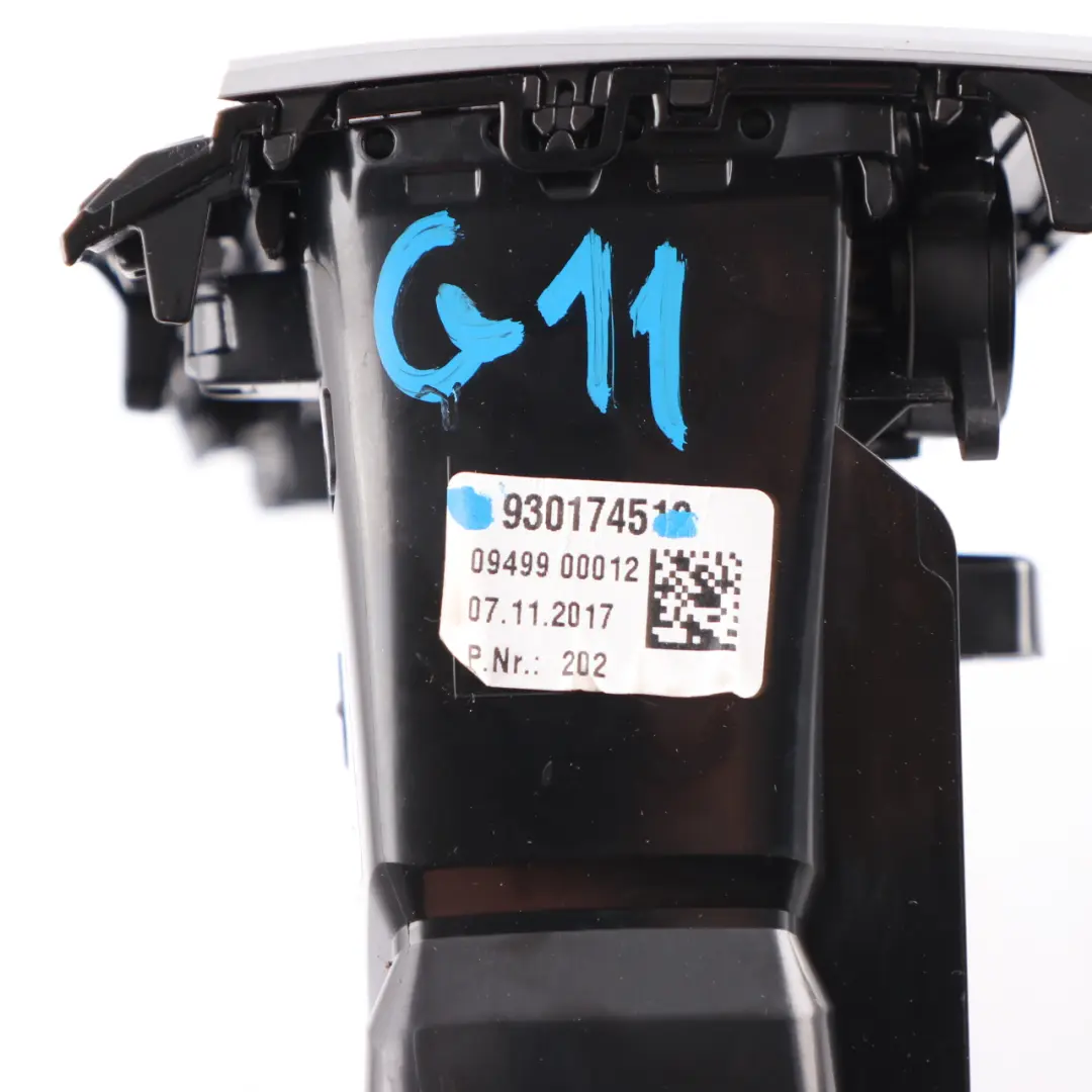 Centre Console Fresh Air Vent Grille Nozzle Trim to BMW G11 Rear with Part number 9301745 BMW G11 Rear Centre Console Fresh Air Vent Grille Nozzle Trim - SKU 9301745 - Part number 9301745