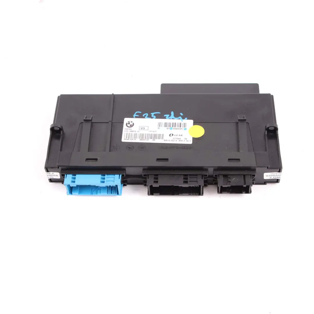 Body Control Module BMW X3 F25 ECU Junction Box JBBFE III 3 Lear to  with Part number 9304587  Body Control Module BMW X3 F25 ECU Junction Box JBBFE III 3 Lear - SKU 9304587 - Part number 9304587