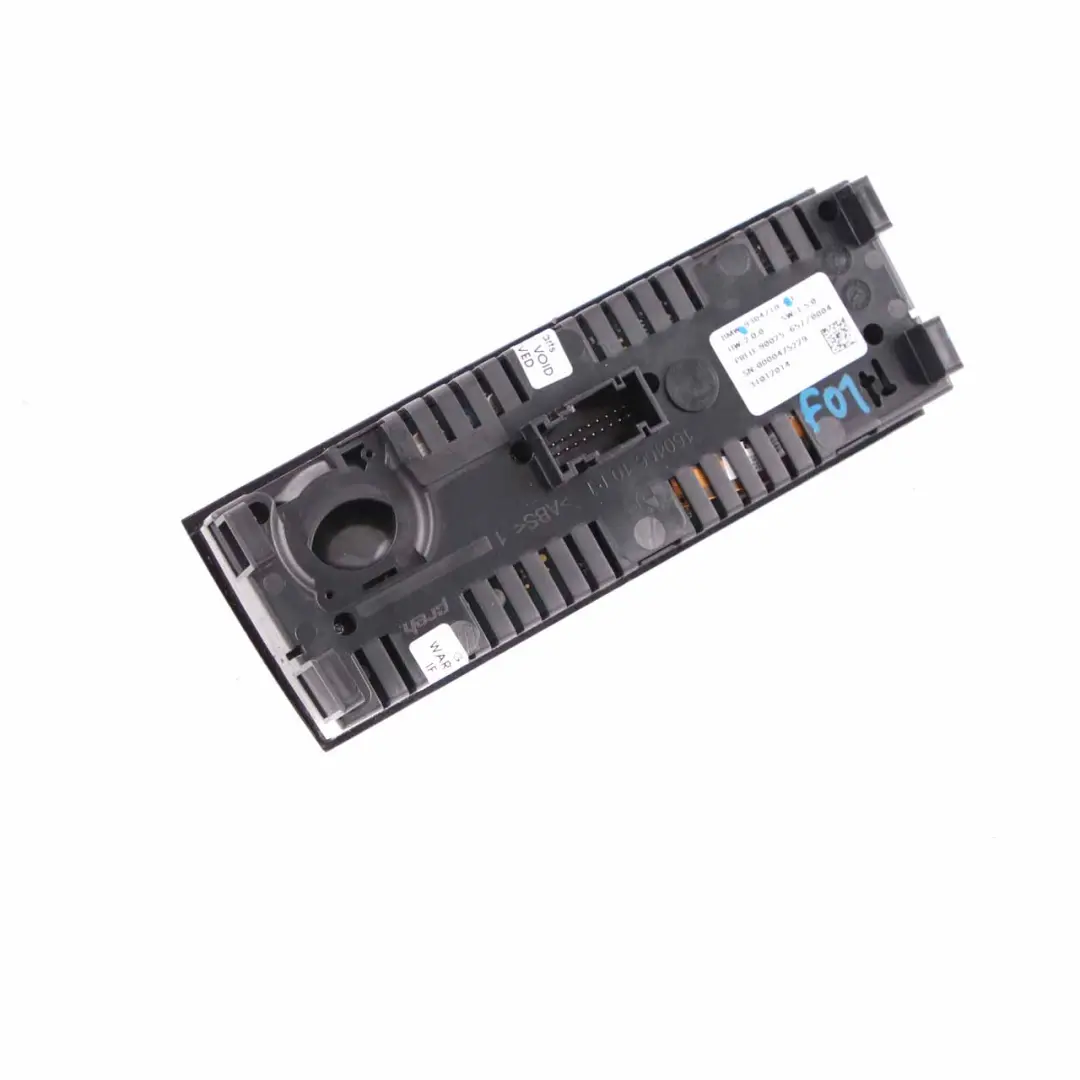 Control Panel BMW F01 Rear Air Conditioning A/C Unit Module to with Part number 9304718 Control Panel BMW F01 Rear Air Conditioning A/C Unit Module - SKU 9304718 - Part number 9304718