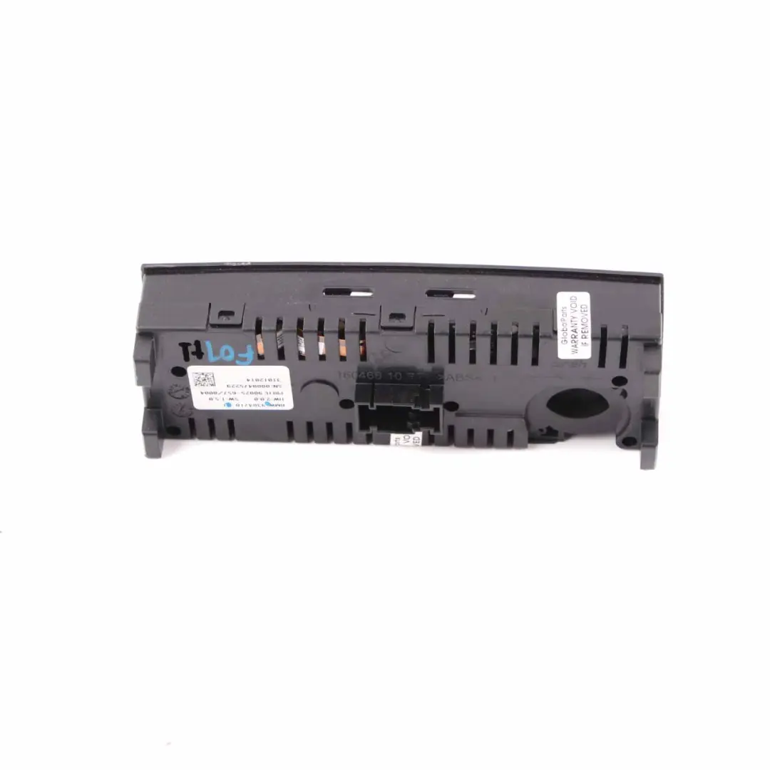 Conditioning A/C Heater Climate Control Panel Switch to BMW F01 Rear Air with Part number 9304718 BMW F01 Rear Air Conditioning A/C Heater Climate Control Panel Switch - SKU 9304718 - Part number 9304718
