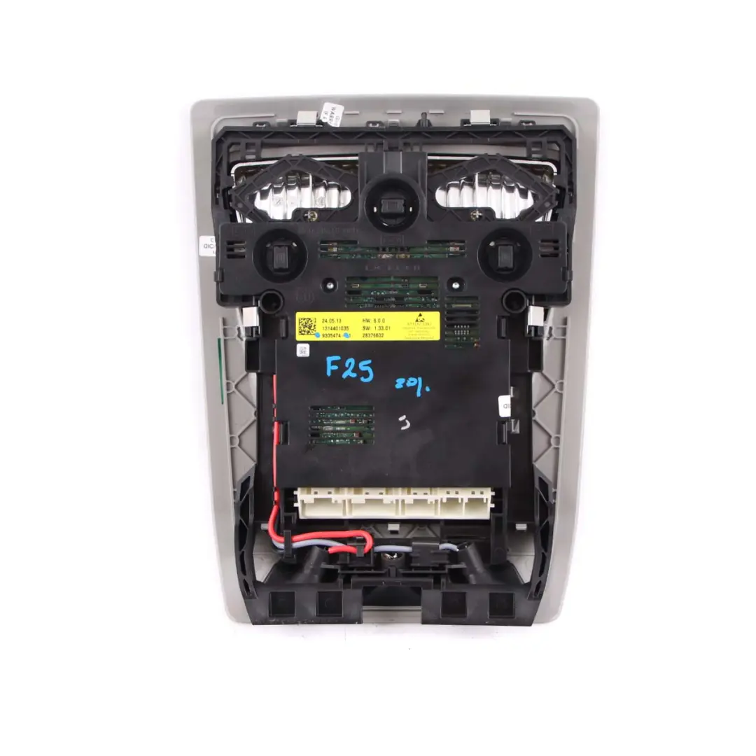 BMW X3 F25 X4 F26 Interruptor Techo Panorámico Luz Control Headliner Módulo - SKU 9305474 - Número de pieza 9305474