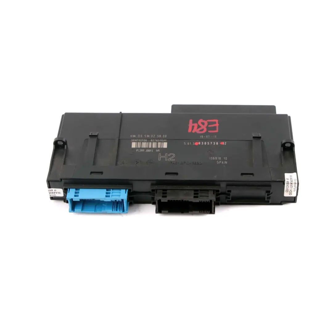 BMW X1 E84 ECU Body Control Modul Anschlussdose H2 PL2RR JBBFE IIIR - SKU 9305736 - Teilenummer 9305736