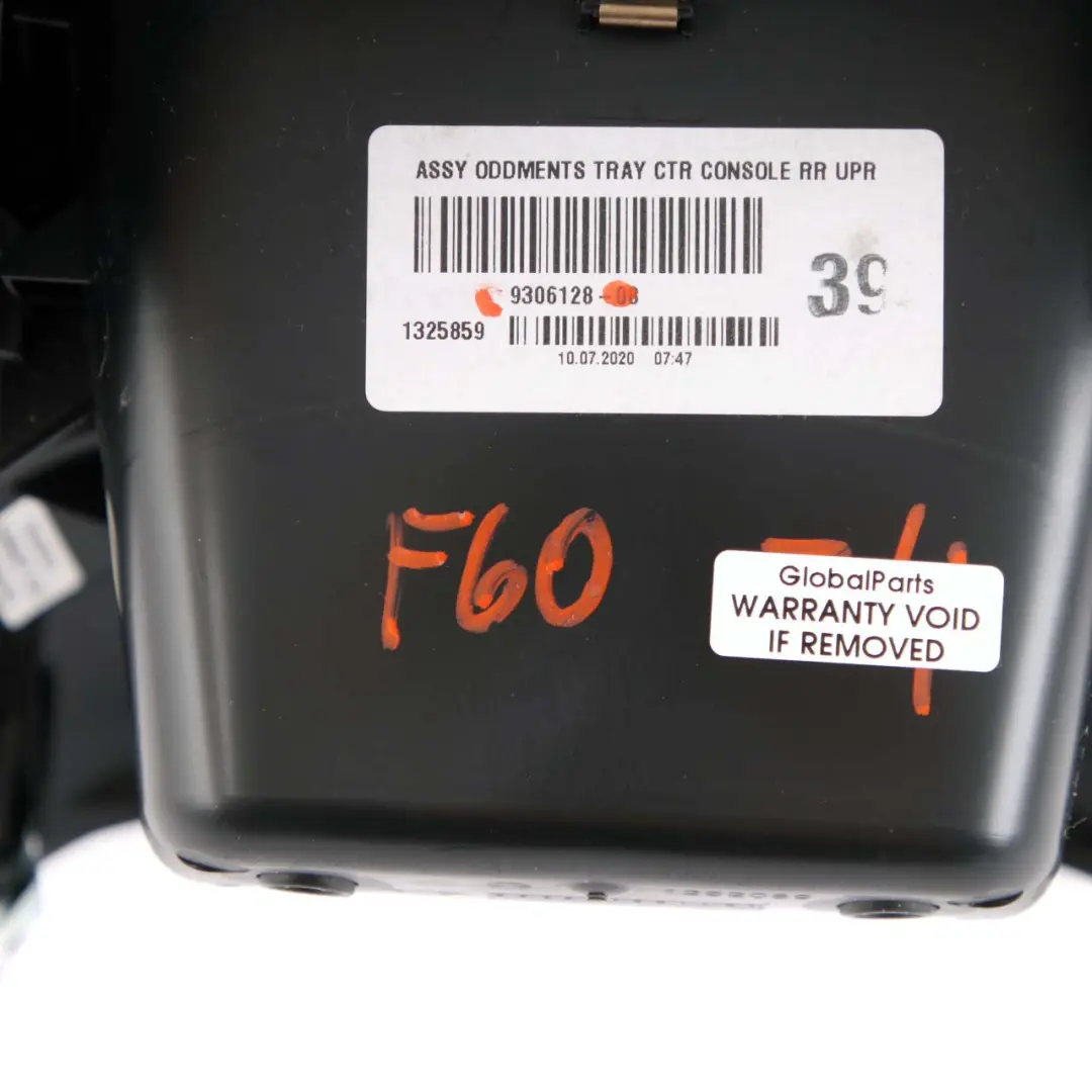 Mini Countryman F60 Centre Console Rear Cover Trim Covering Black - SKU 9306128 - Part number 9306128