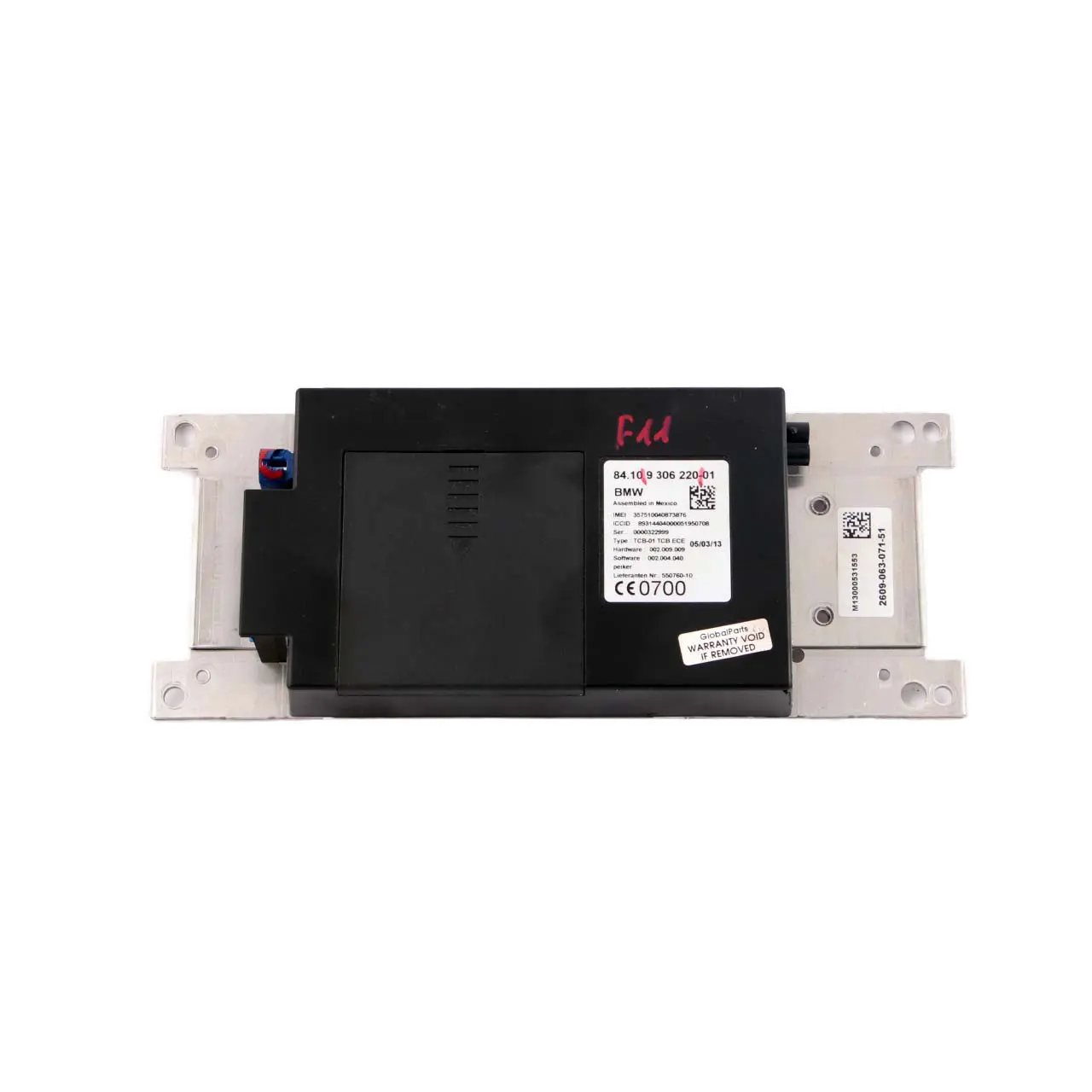 Telematics Module BMW F10 F20 F30 F31 Bluetooth Teleservices GPS 9306220