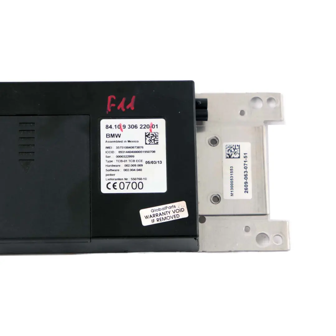  Telematics Module BMW F10 F20 F30 F31 Bluetooth Teleservices GPS - SKU 9306220 - Part number 9306220