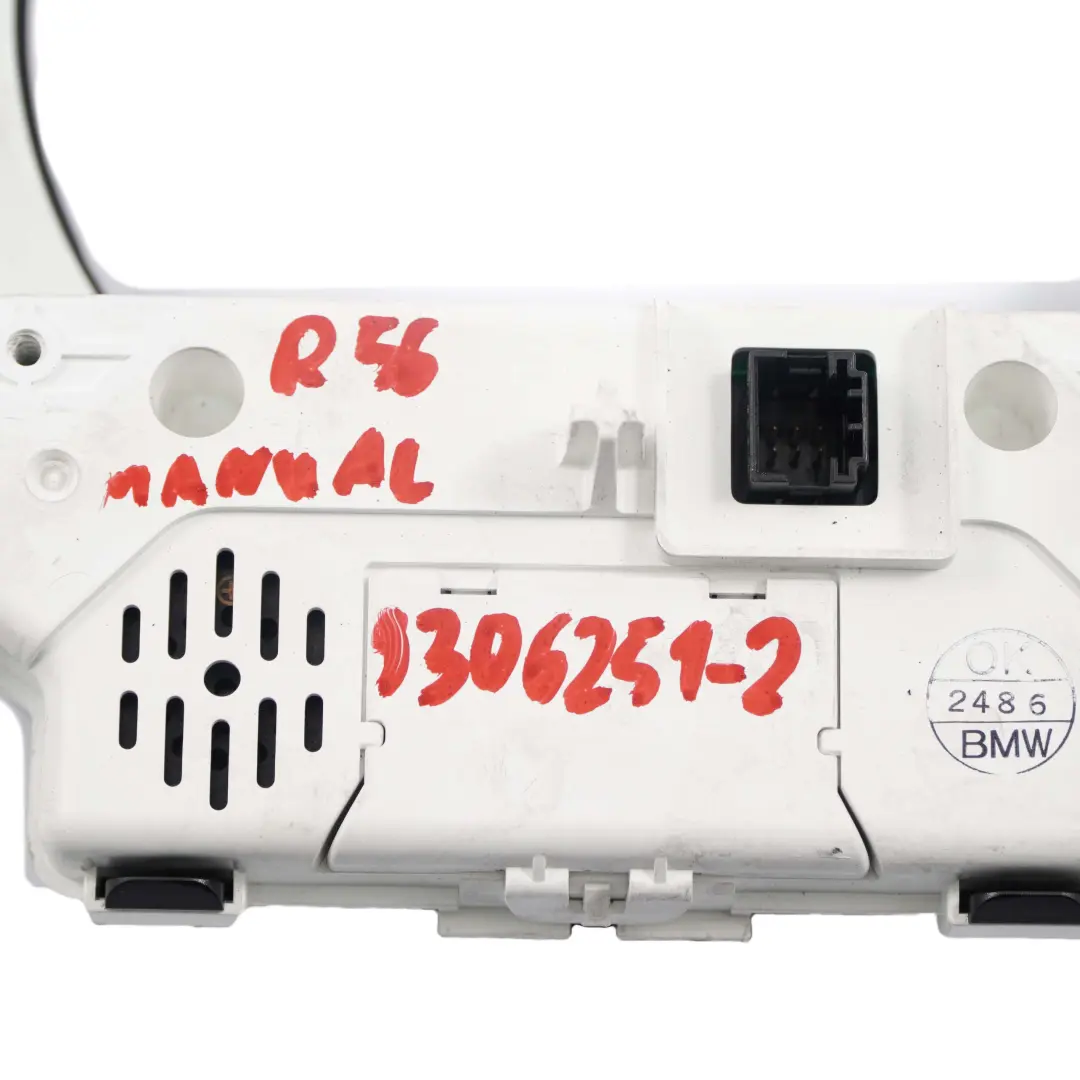 Mini R55 R56 R60 R61 Instrument Cluster Speedo Navigation Display Cover 9125837 - SKU 9306251-2 - Part number 9306251