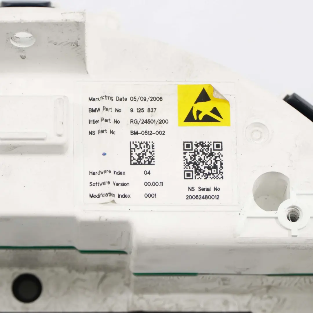 Panel Instrumentos Velocímetro Pantalla Navegación 9125837 para Mini R55 R56 R60 R61 con número de pieza 9306251 Mini R55 R56 R60 R61 Panel Instrumentos Velocímetro Pantalla Navegación 9125837 - SKU 9306251-2 - Número de pieza 9306251