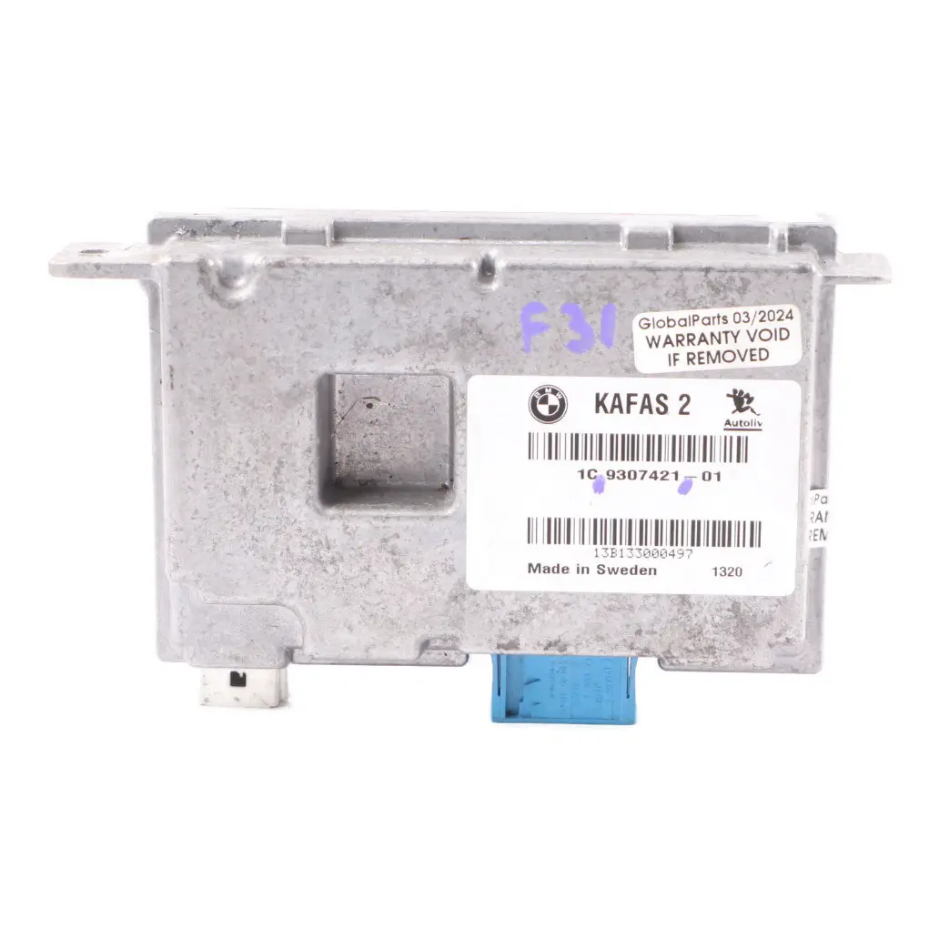 Unidad control cámara BMW F20 F21 F30 F31 KaFAS 2 Módulo ECU para con número de pieza 9307421 Unidad control cámara BMW F20 F21 F30 F31 KaFAS 2 Módulo ECU - SKU 9307421 - Número de pieza 9307421