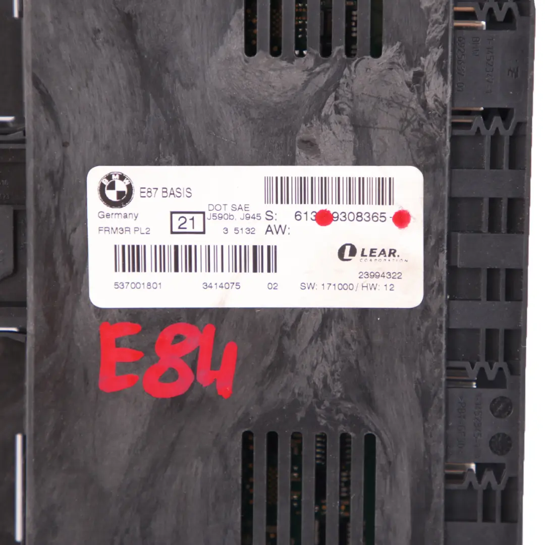 Module De Commande De L'éclairage De L'habitacle Ecu Lear PL2 pour BMW X1 E84 à propos du numéro de pièce 9308365 BMW X1 E84 Module De Commande De L'éclairage De L'habitacle Ecu Lear PL2 - SKU 9308365 - Numéro de pièce 9308365