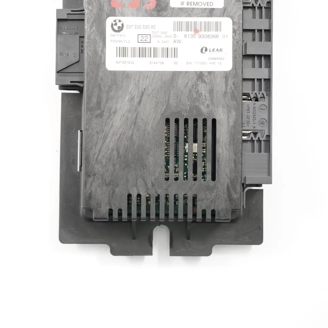 Light Module Footwell Module PL2 FRM3R Lear to BMW E93 LCI Convertible with Part number 9308366 BMW E93 LCI Convertible Light Module Footwell Module PL2 FRM3R Lear - SKU 9308366 - Part number 9308366