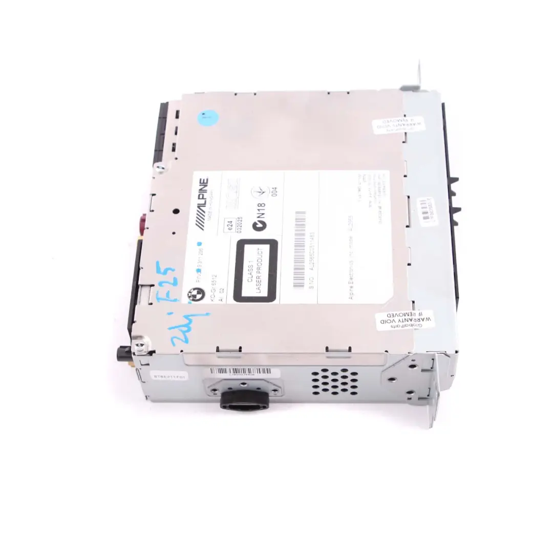 BMW F10 F11 F20 F21 F25 F30 F31 Lecteur Radio Alpine CD Champ Head Unit - SKU 9311296 - Numéro de pièce 9311296
