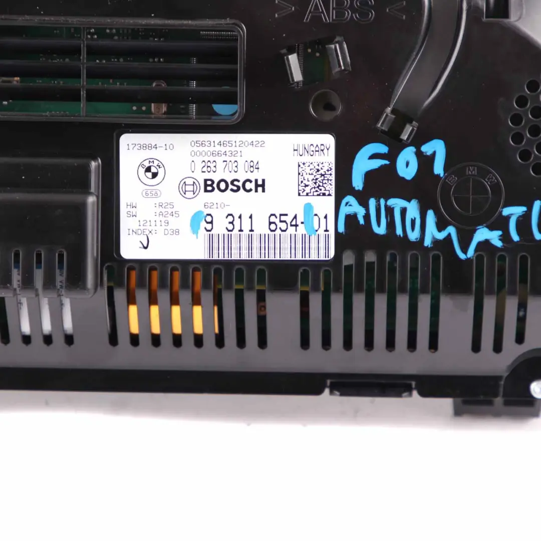 Instrument Cluster Speedo Clocks Diesel Automatic to BMW F01 with Part number 9220803 BMW F01 Instrument Cluster Speedo Clocks Diesel Automatic - SKU 9311654 - Part number 9220803