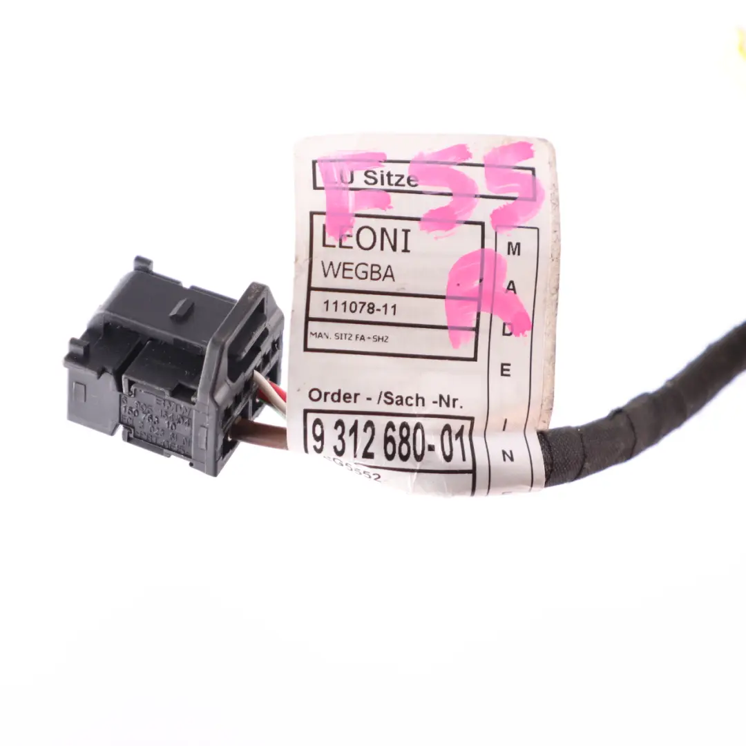 Wiring Mini F54 F55 F56 Front Left N/S Loom Harness Cable Plug to Seat with Part number 9312680 Seat Wiring Mini F54 F55 F56 Front Left N/S Loom Harness Cable Plug - SKU 9312680 - Part number 9312680