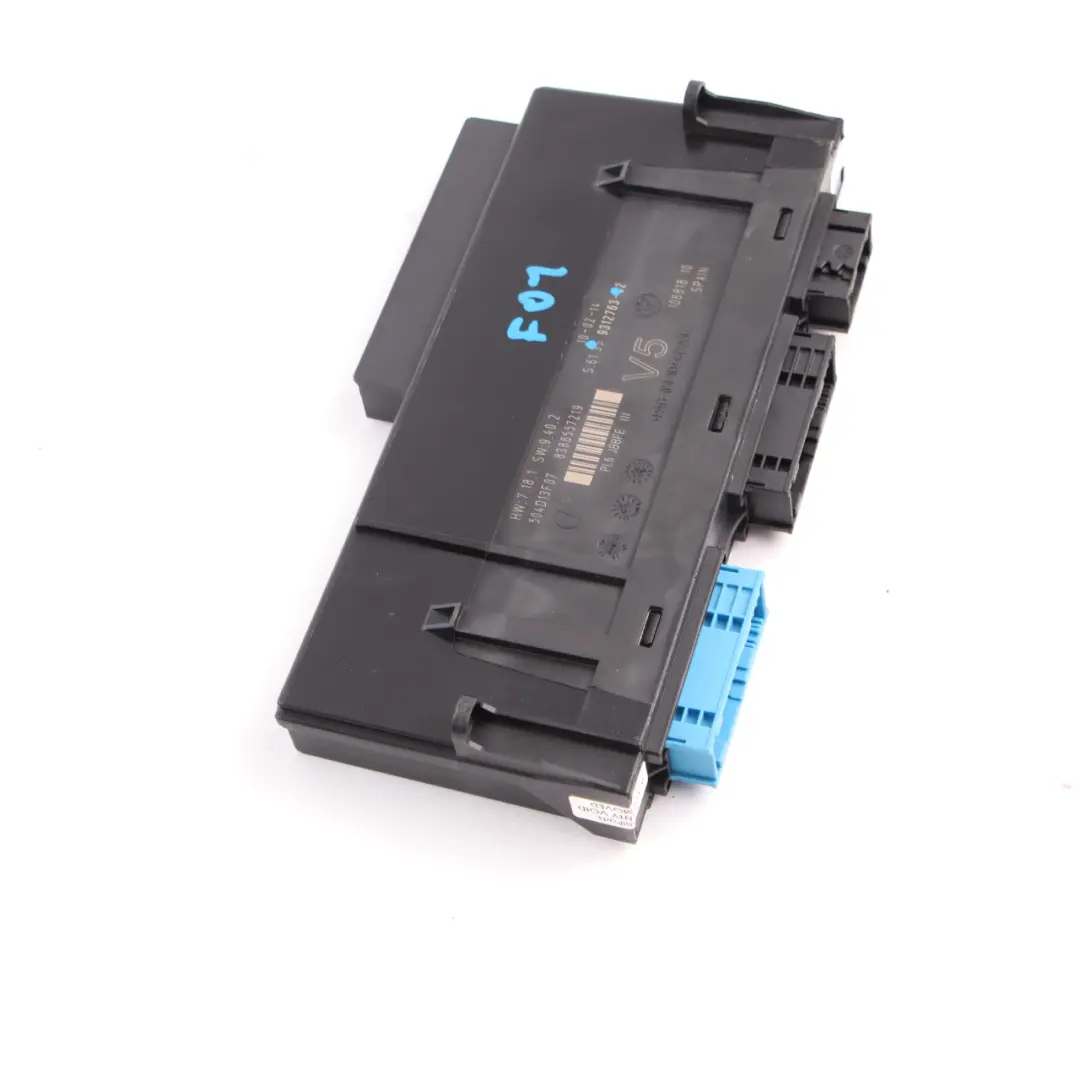 Body Control Module BMW F01 ECU Junction Box PL6 JBBFE III V5 to with Part number 9312763 Body Control Module BMW F01 ECU Junction Box PL6 JBBFE III V5 - SKU 9312763 - Part number 9312763