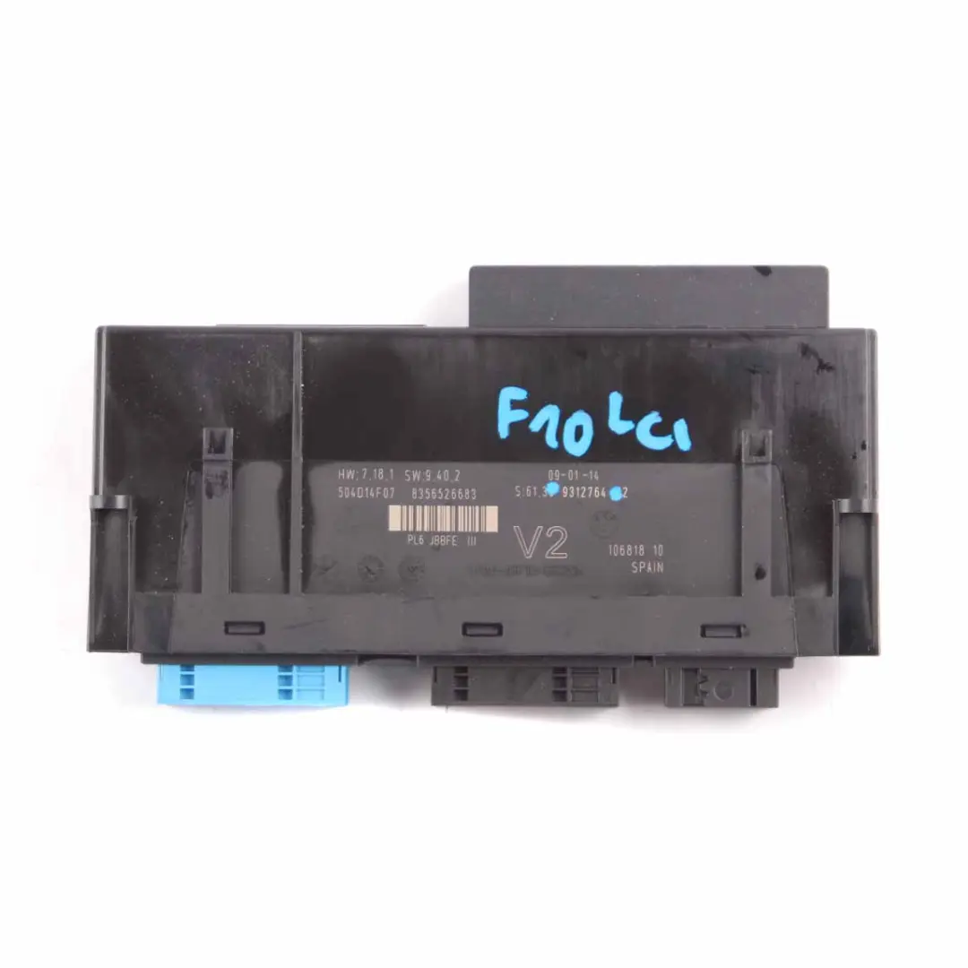  Karosseriesteuerungsmodul BMW F10 LCI ECU Abzweigdose PL6 JBBFE III V2 - SKU 9312764 - Teilenummer 9312764