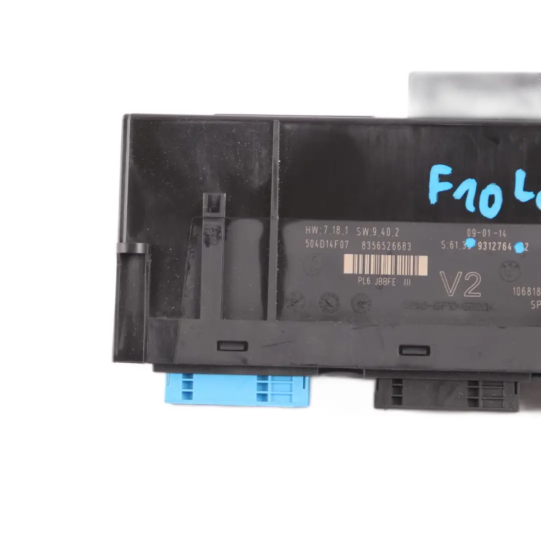 Body Control Module BMW F10 LCI ECU Junction Box PL6 JBBFE III V2 to with Part number 9312764 Body Control Module BMW F10 LCI ECU Junction Box PL6 JBBFE III V2 - SKU 9312764 - Part number 9312764