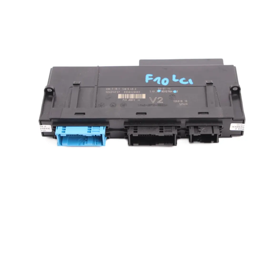  Karosseriesteuerungsmodul BMW F10 LCI ECU Abzweigdose PL6 JBBFE III V2 - SKU 9312764 - Teilenummer 9312764